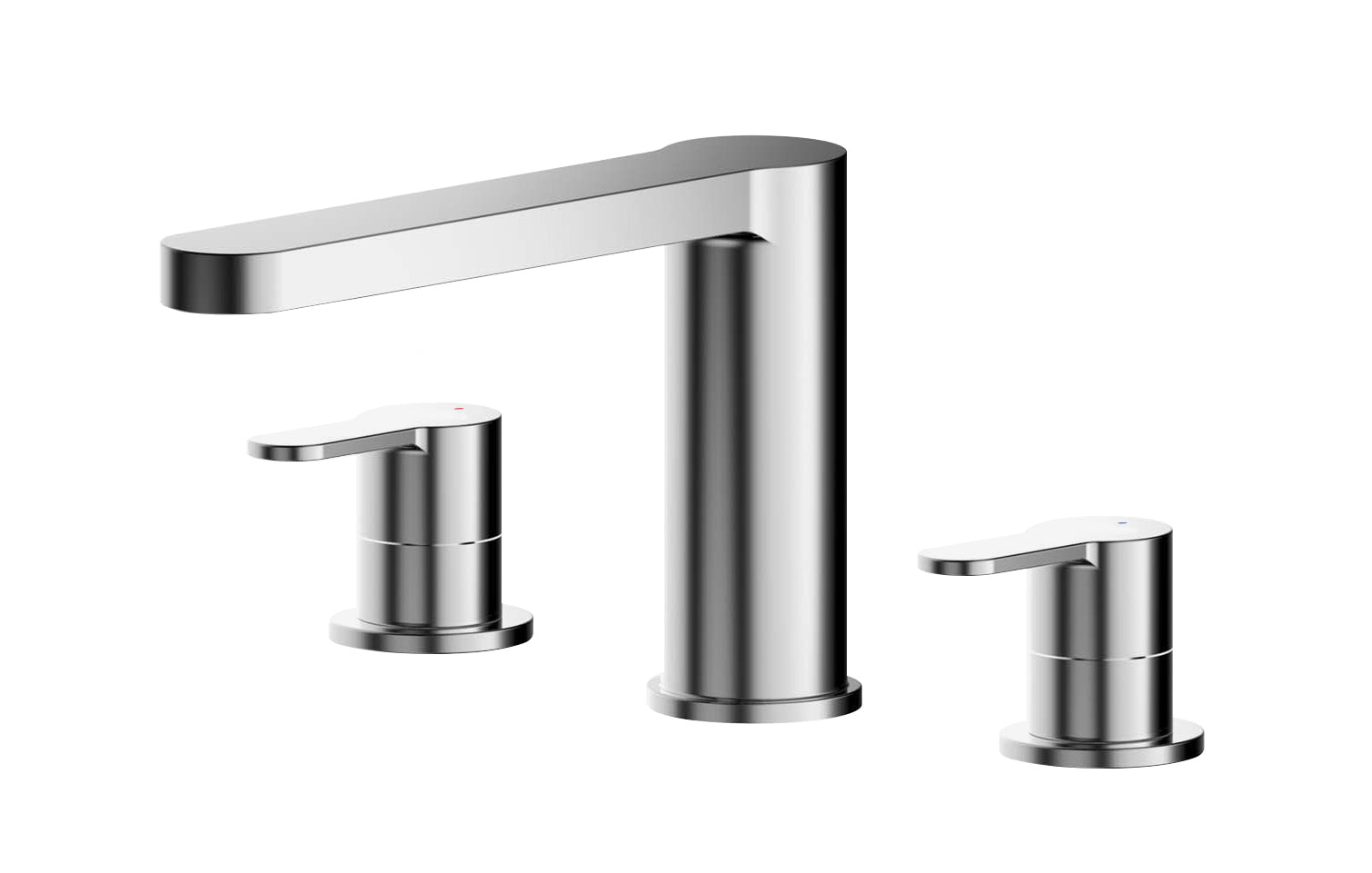 NUIE Deck Mounted 3 Tap Hole Bath Filler