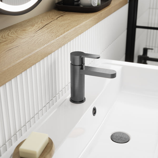 NUIE Mono Basin Mixer With Push Button Waste