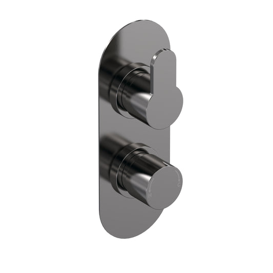 NUIE Arvan Twin Thermostatic Valve With Diverter