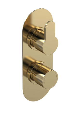 NUIE Twin Thermostatic Valve With Diverter