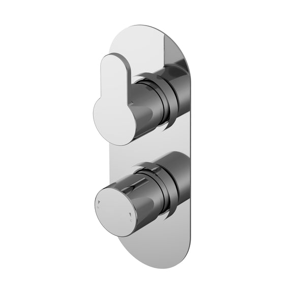 NUIE Twin Thermostatic Valve With Diverter