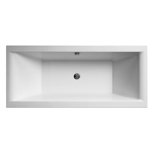 NUIE Eternalite Square Double Ended Bath 1700 x 750mm