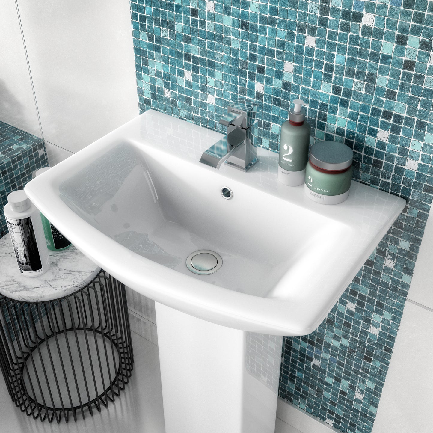 NUIE 600mm Basin & Pedestal