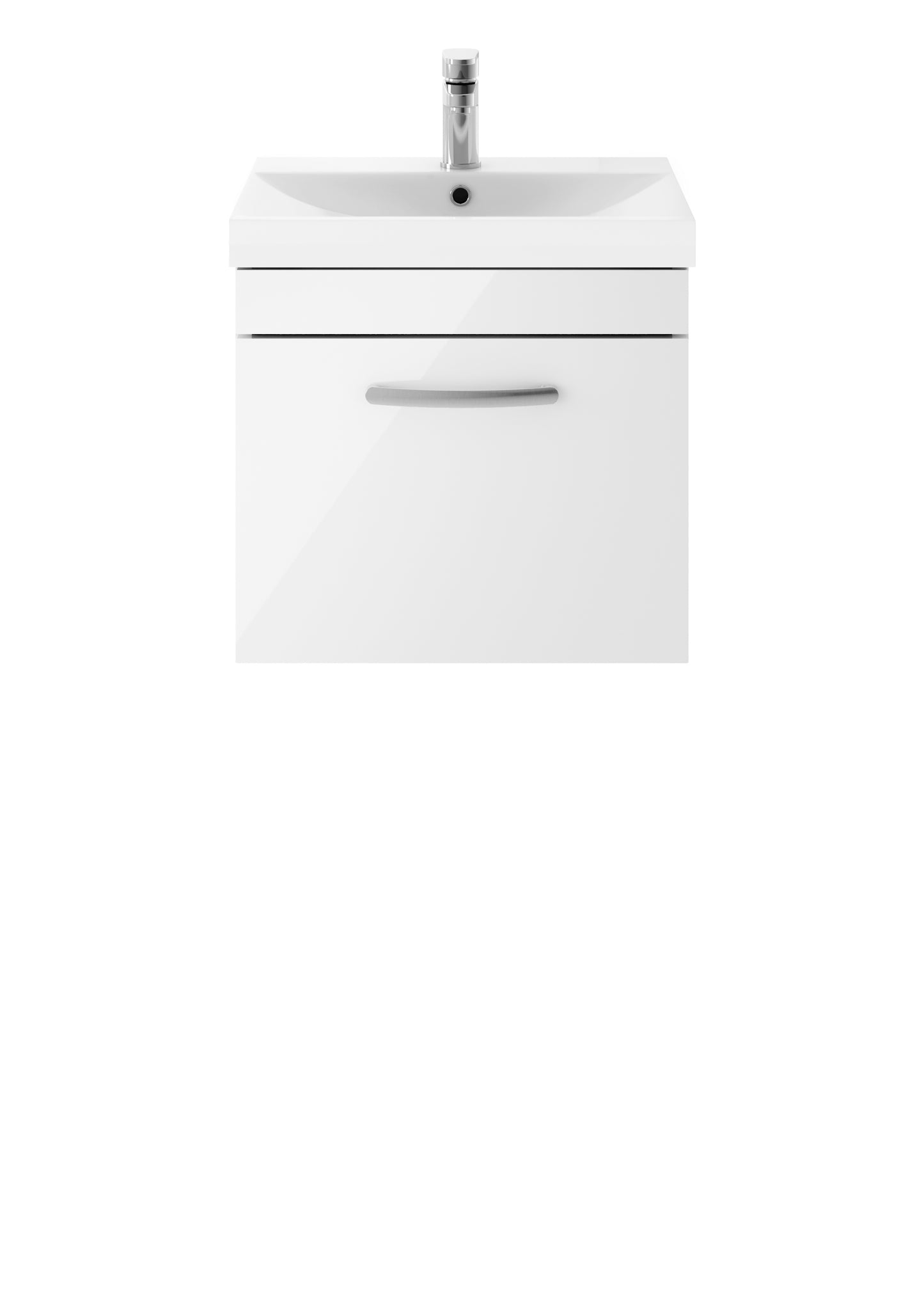 NUIE 500mm Wall Hung Vanity With Basin 3