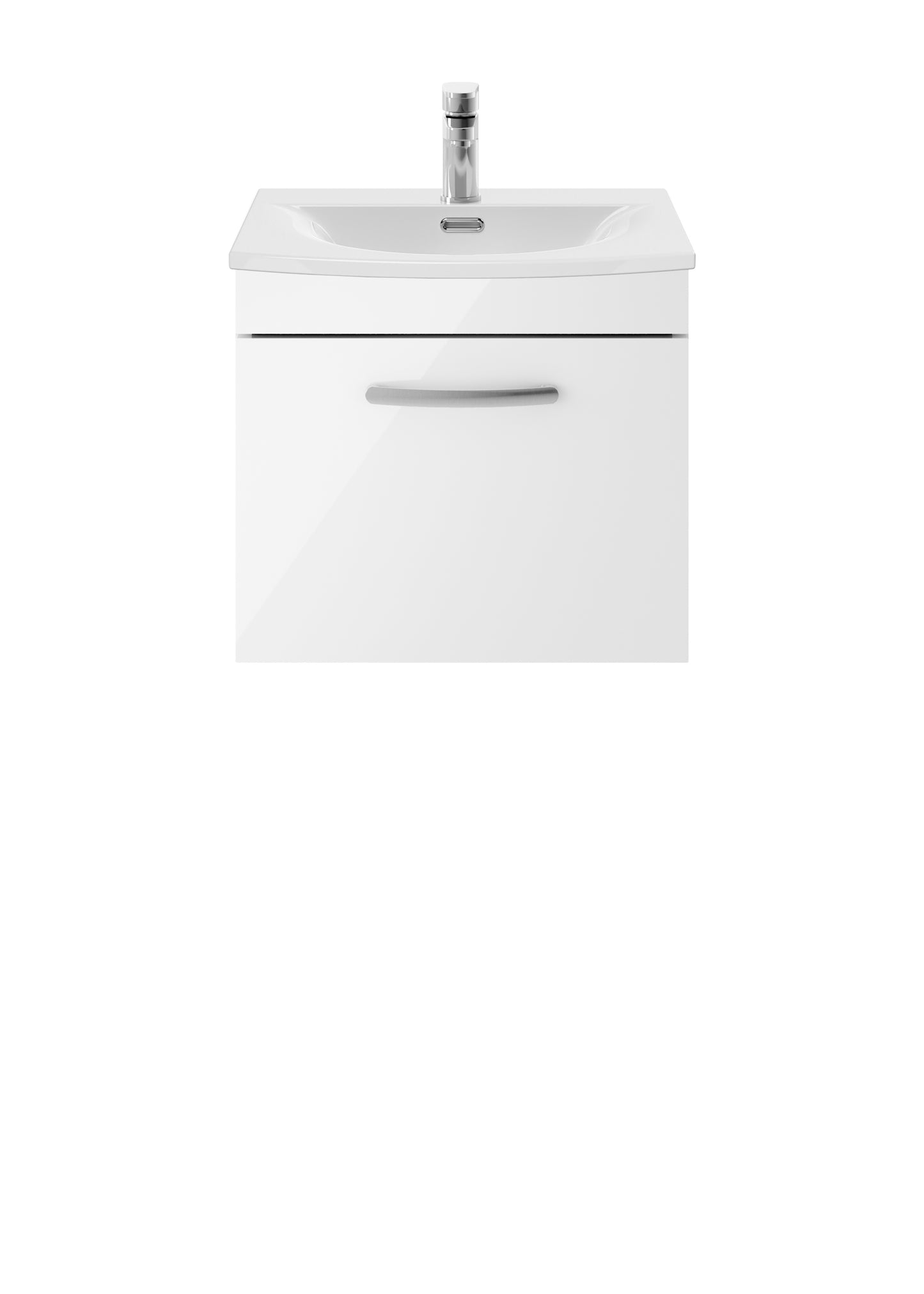 NUIE 500mm Wall Hung Vanity With Basin 4