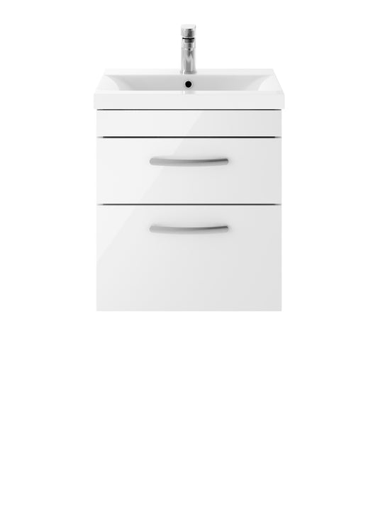 NUIE 500mm Wall Hung Vanity With Basin 1