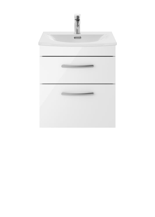 NUIE 500mm Wall Hung Vanity With Basin 4