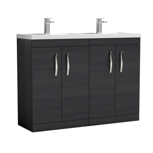NUIE 1200mm Floor Standing Cabinet With Double Basin