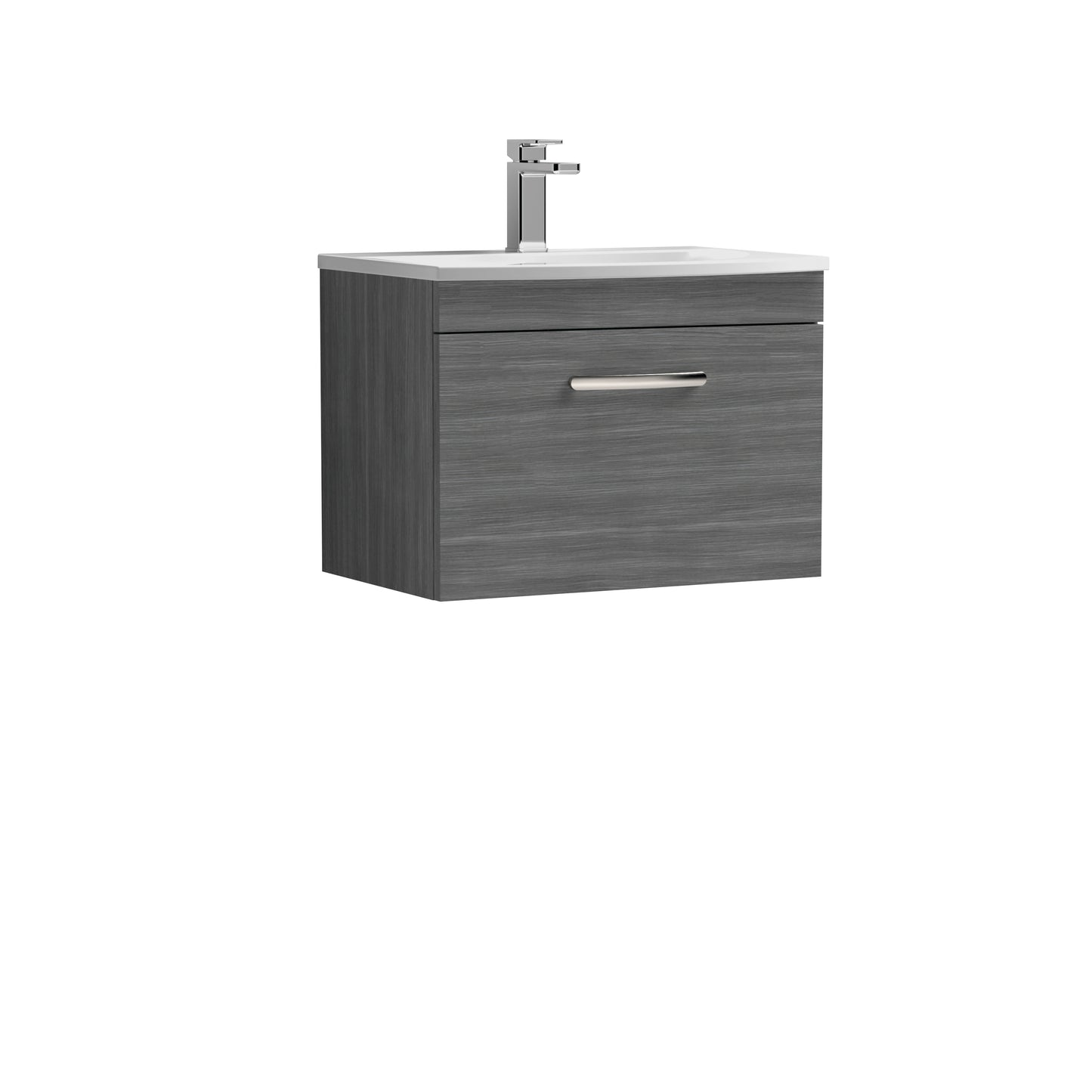 NUIE 600mm Wall Hung Vanity With Basin 4