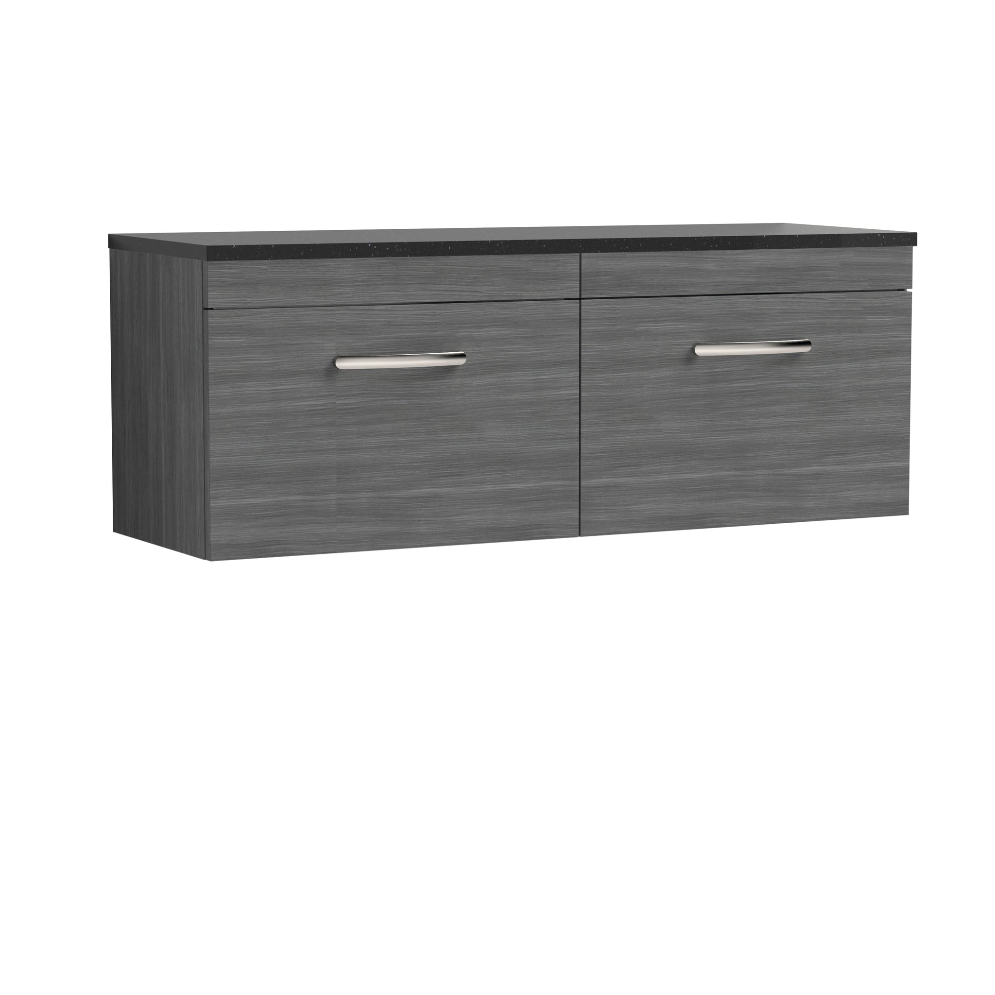NUIE 1200mm Wall Hung 2-Drawer Unit & Laminate Worktop