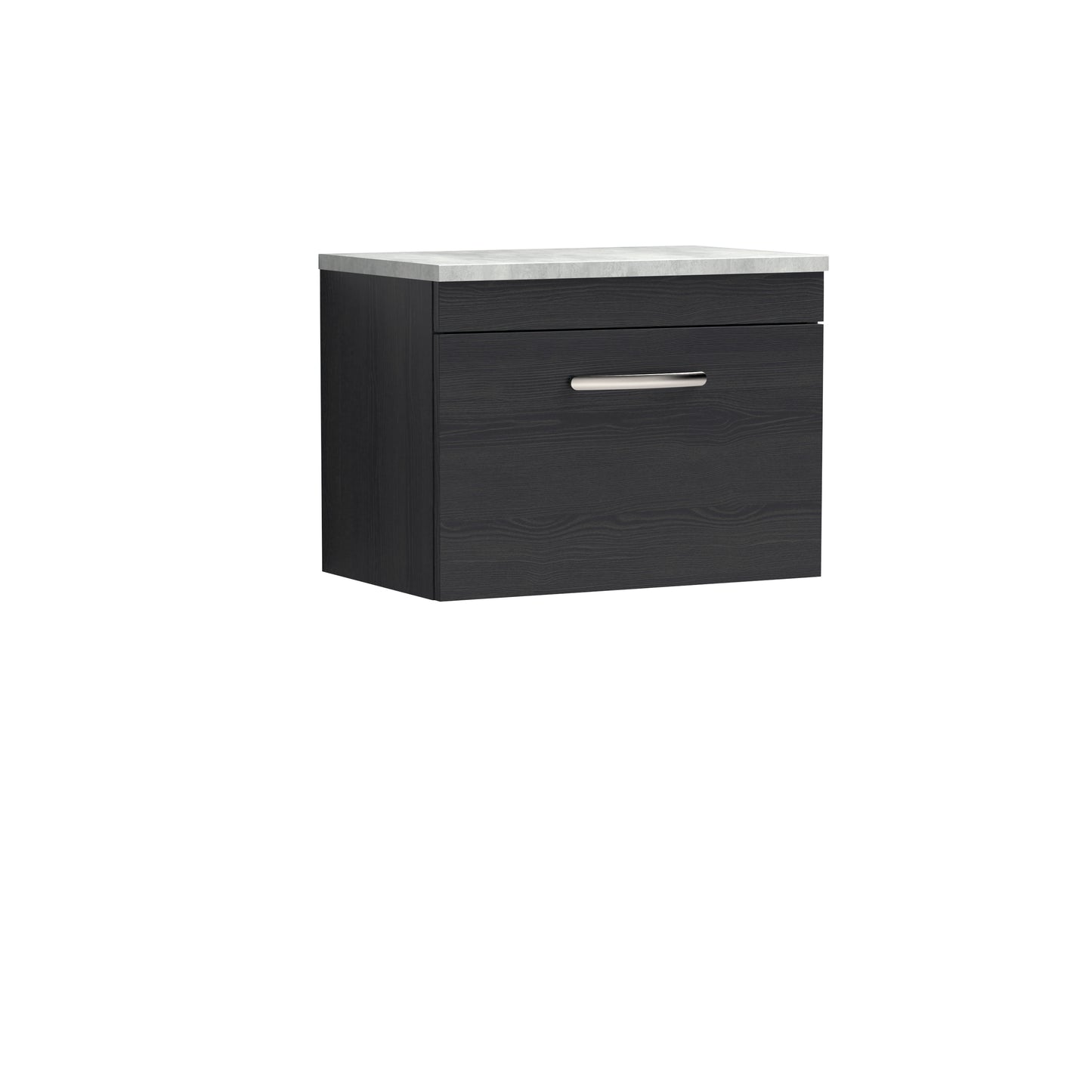 NUIE 600mm Wall Hung Vanity With Grey Worktop