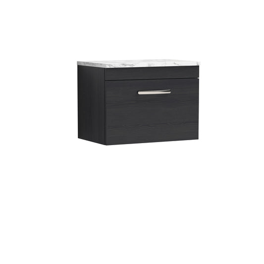 NUIE 600 Wall Hung Single Drawer Unit & Laminate Worktop
