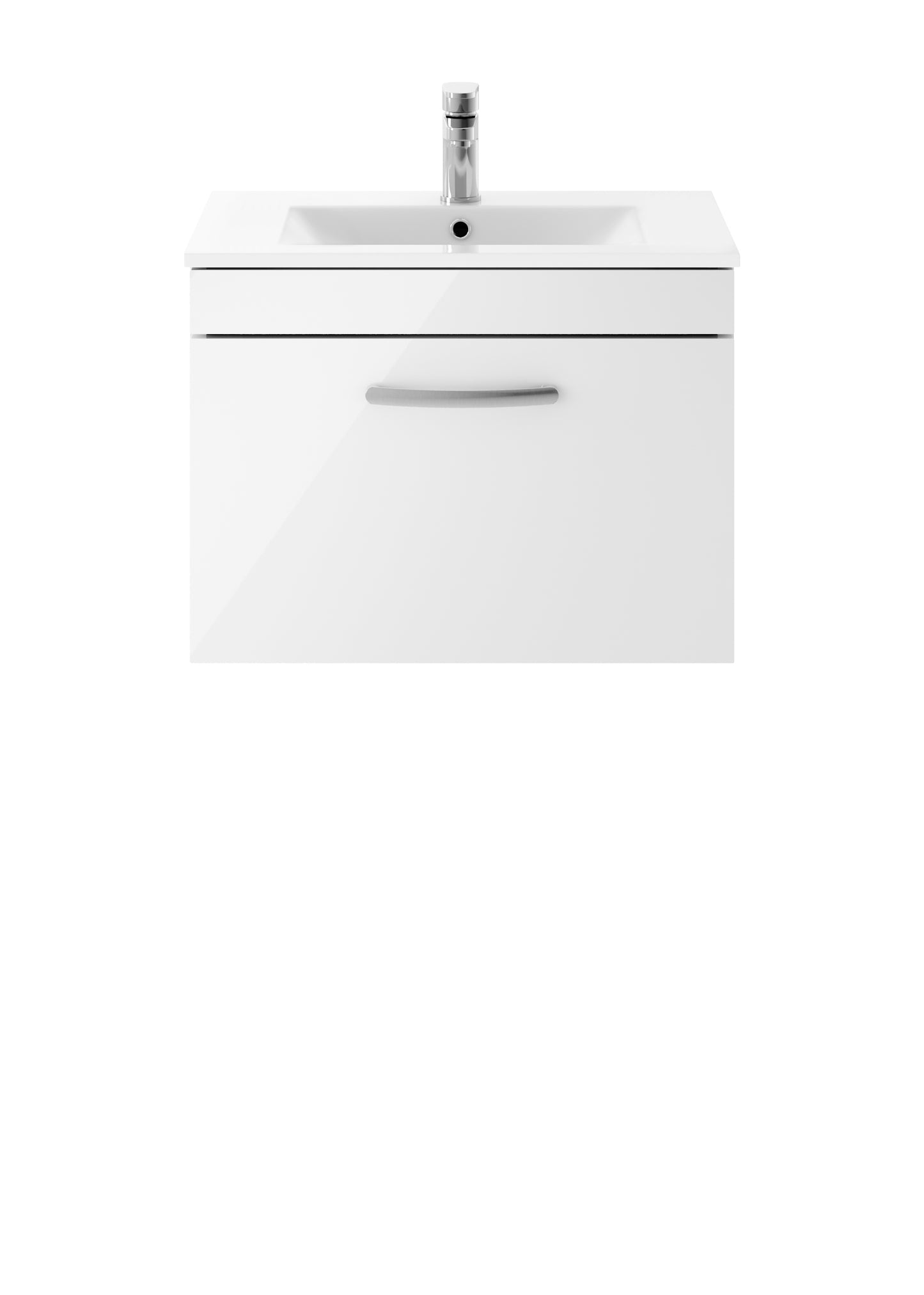 NUIE 600mm Wall Hung Vanity With Basin 2