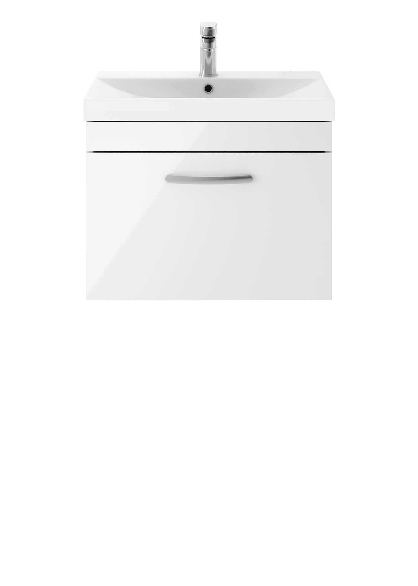 NUIE 600mm Wall Hung Vanity With Basin 3