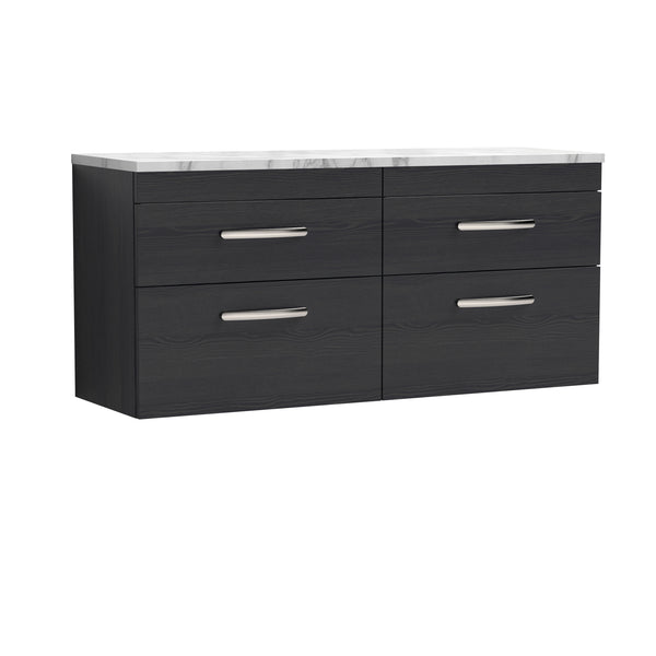 NUIE 1200 Wall Hung 4-Drawer Unit & Laminate Worktop