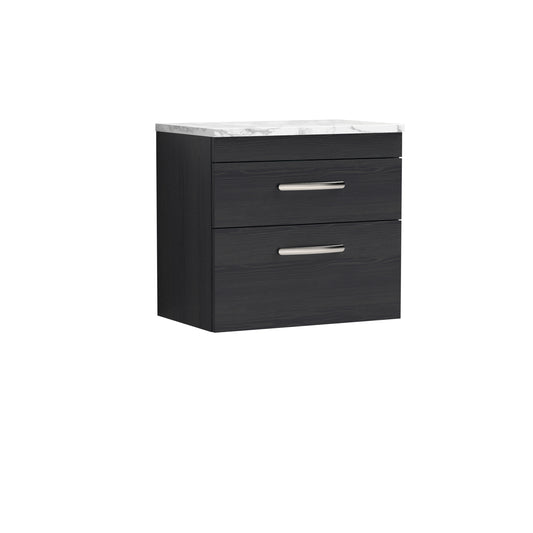 NUIE 600 Wall Hung 2-Drawer Unit & Laminate Worktop