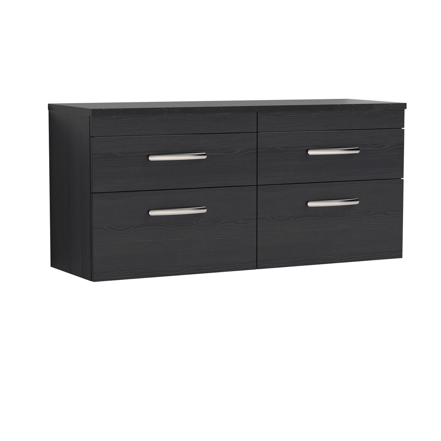 NUIE 1200mm Wall Hung 4-Drawer Unit & Laminate Worktop