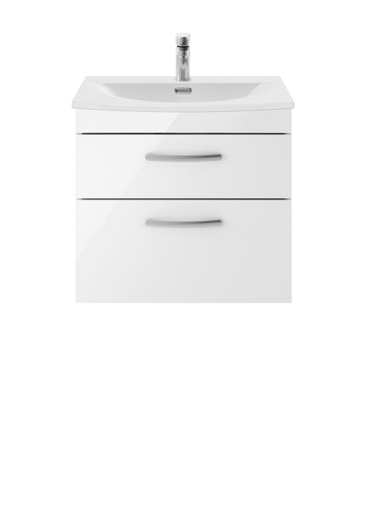NUIE 600mm Wall Hung Vanity With Basin 4