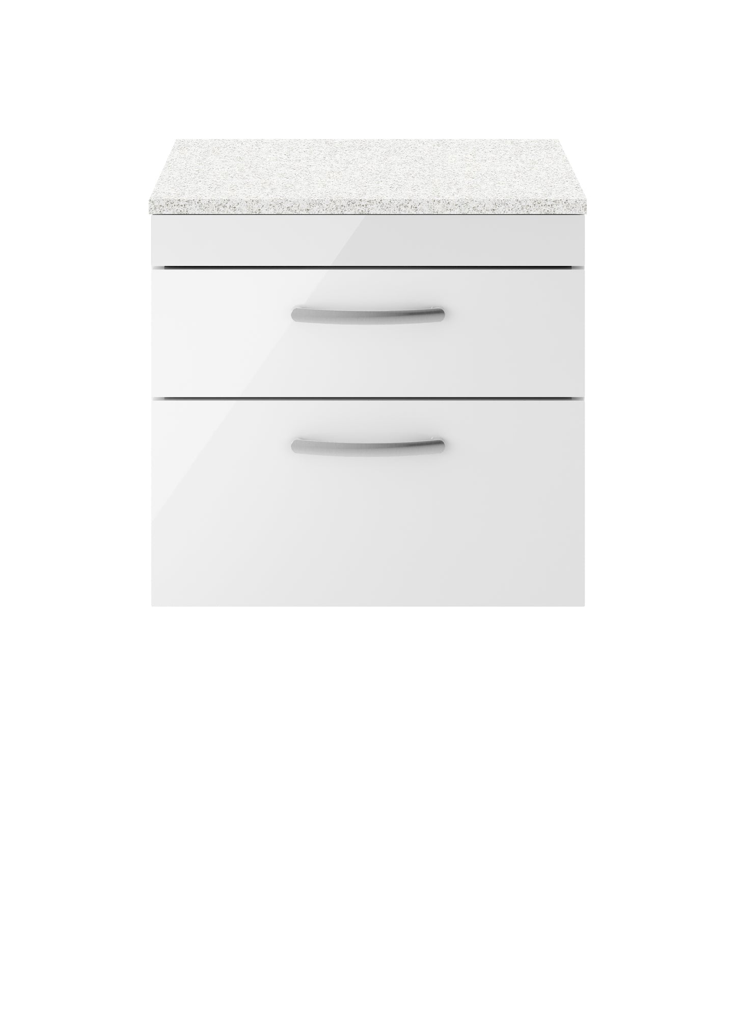 NUIE 600mm Wall Hung Vanity With Sparkling White Worktop