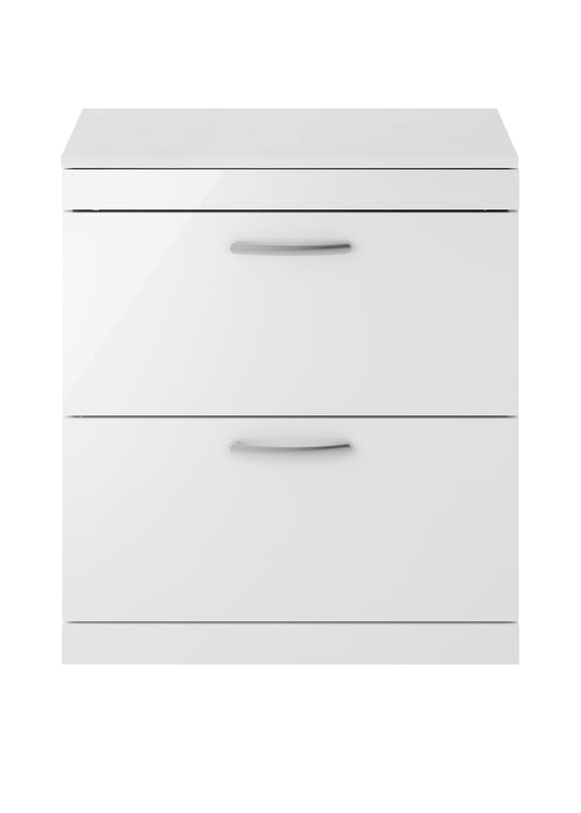 NUIE 800mm Floor Standing Vanity With Worktop