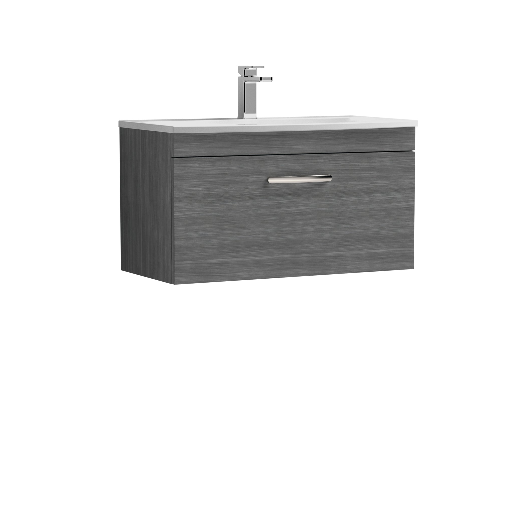 NUIE 800mm Wall Hung Vanity With Basin 4