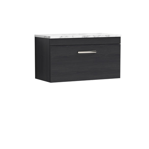 NUIE 800 Wall Hung Single Drawer Unit & Laminate Worktop