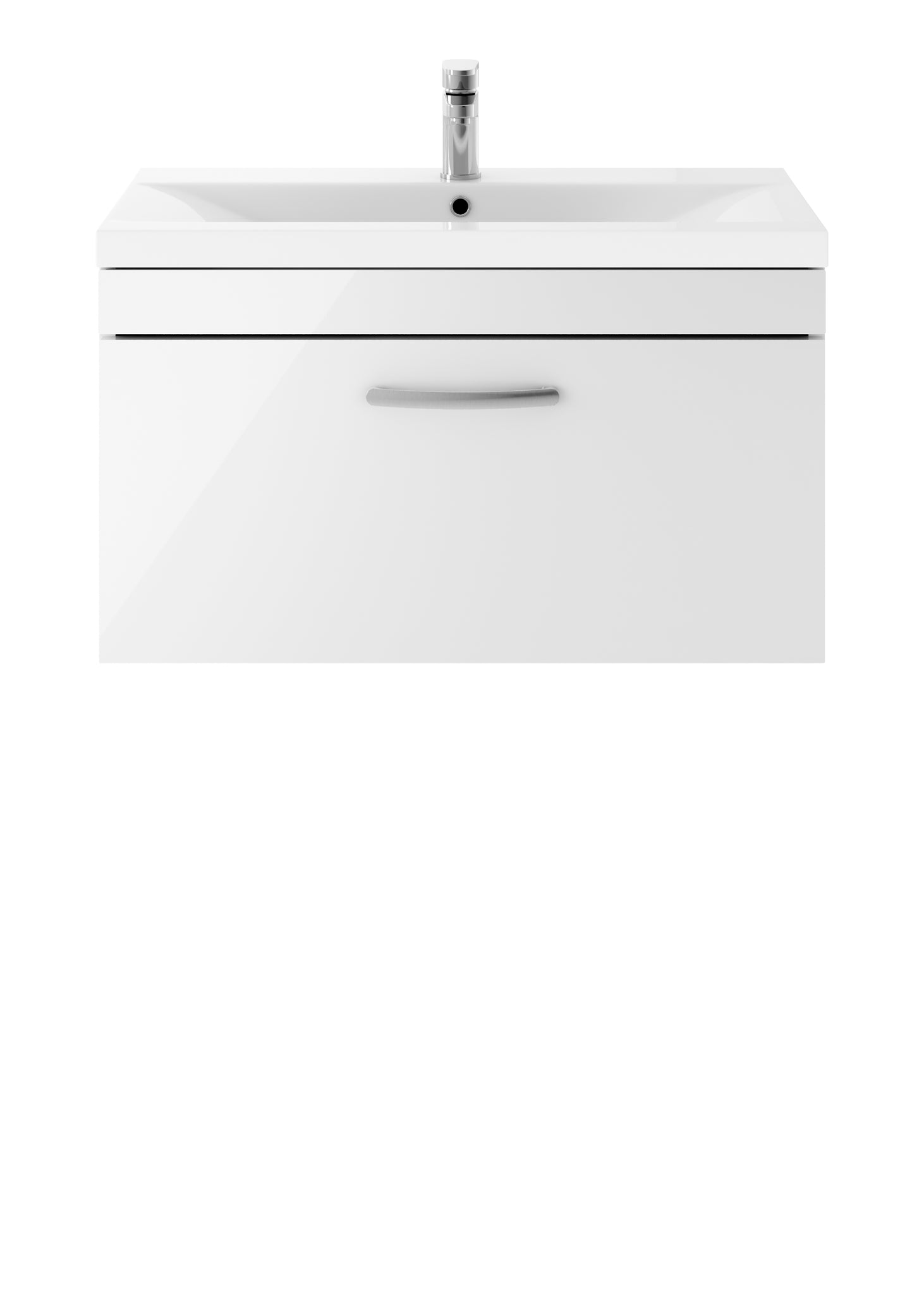 NUIE 800mm Wall Hung Vanity With Basin 1