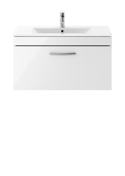 NUIE 800mm Wall Hung Vanity With Basin 2