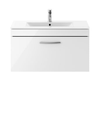 NUIE 800mm Wall Hung Vanity With Basin 2