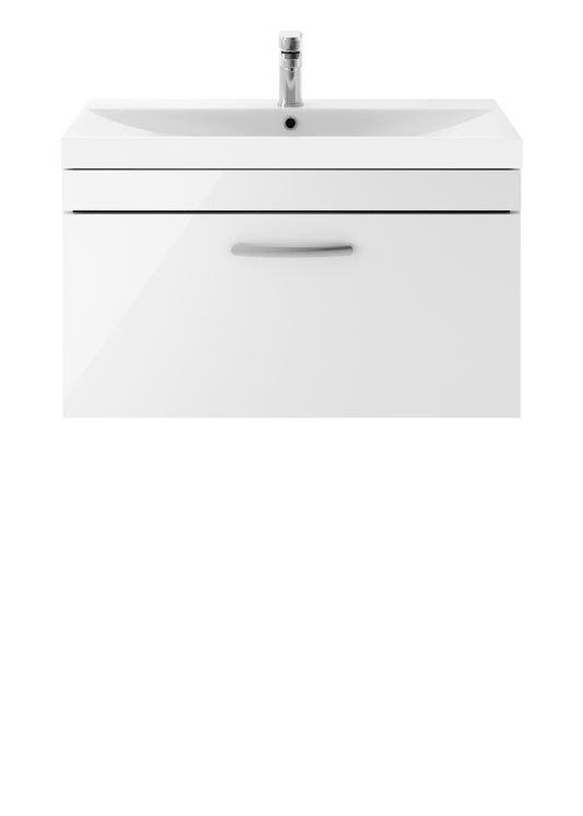NUIE 800mm Wall Hung Vanity With Basin 3