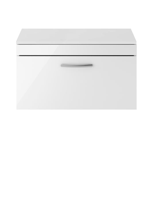 NUIE 800mm Wall Hung Vanity With Worktop