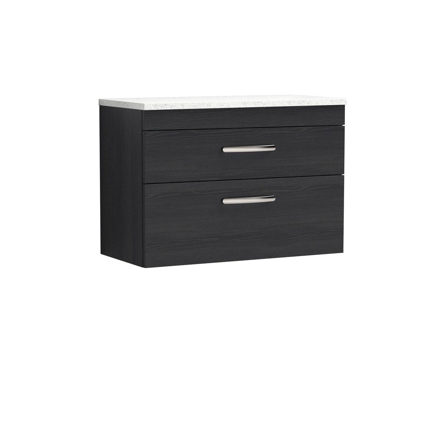 NUIE 800mm Wall Hung Vanity With Sparkling White Worktop
