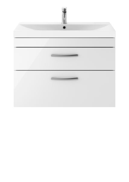 NUIE 800mm Wall Hung Vanity With Basin 3