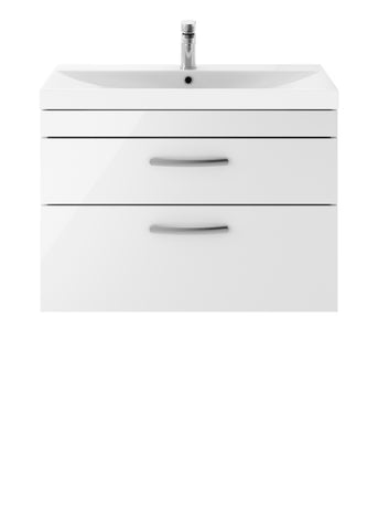 NUIE 800mm Wall Hung Vanity With Basin 3