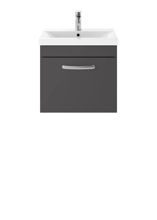 NUIE 500mm Wall Hung Cabinet With Basin 1