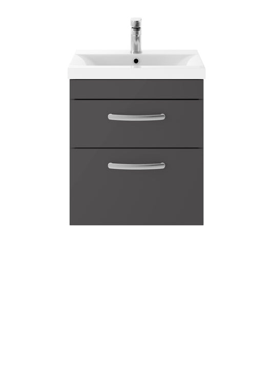 NUIE 500mm Wall Hung Cabinet With Basin 1