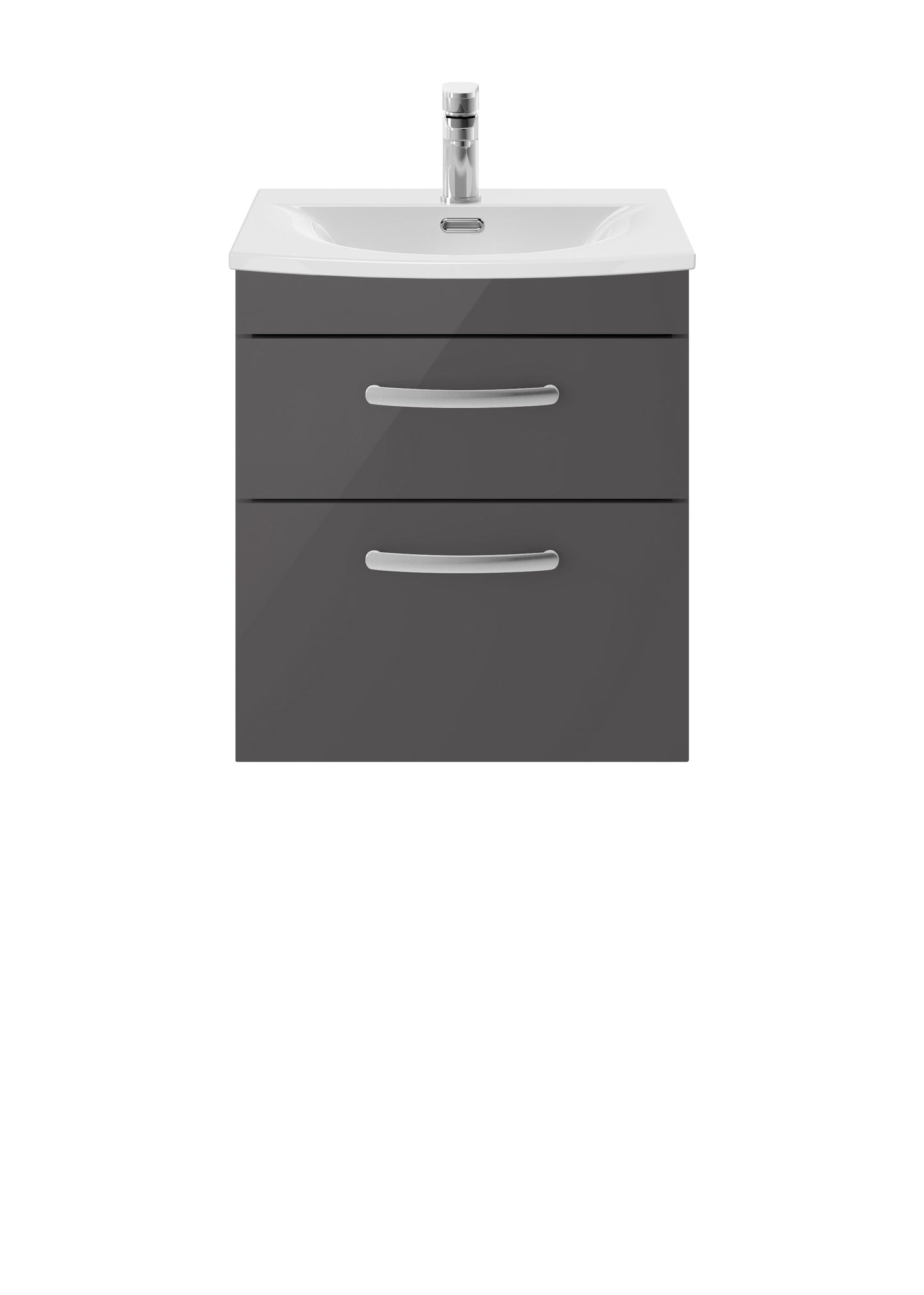 NUIE 500mm Wall Hung Cabinet With Basin 4