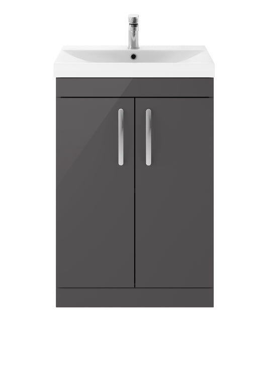 NUIE 600mm Floor Standing Cabinet With Basin 3