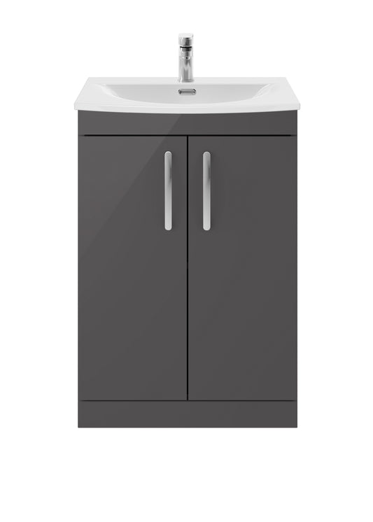 NUIE 600mm Floor Standing Cabinet With Basin 4