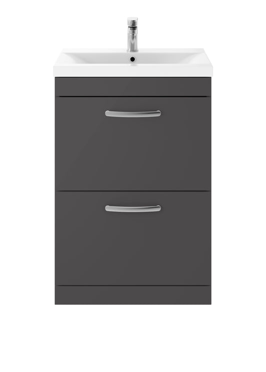 NUIE 600mm Floor Standing Cabinet With Basin 1