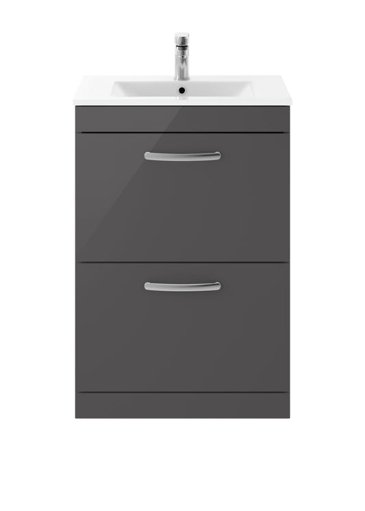 NUIE 600mm Floor Standing Cabinet With Basin 2