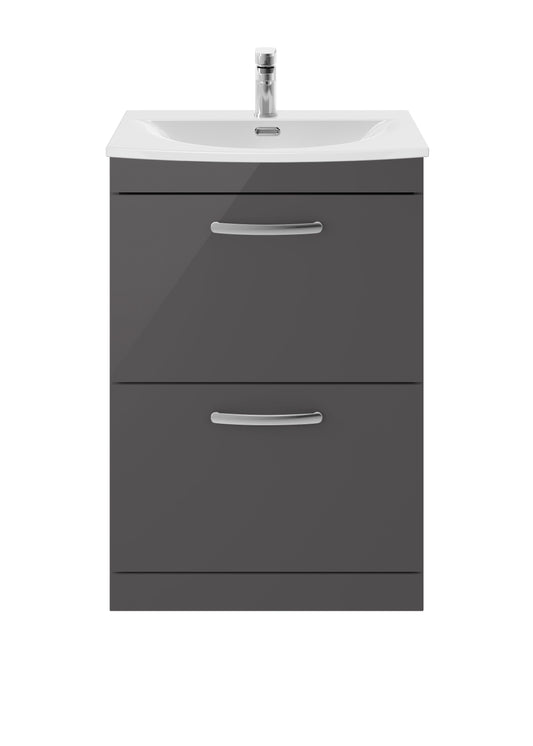 NUIE 600mm Floor Standing Cabinet With Basin 4