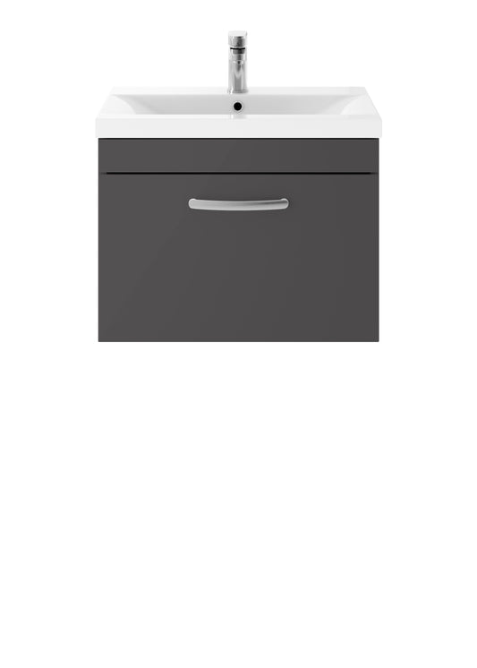NUIE 600mm Wall Hung Cabinet With Basin 1