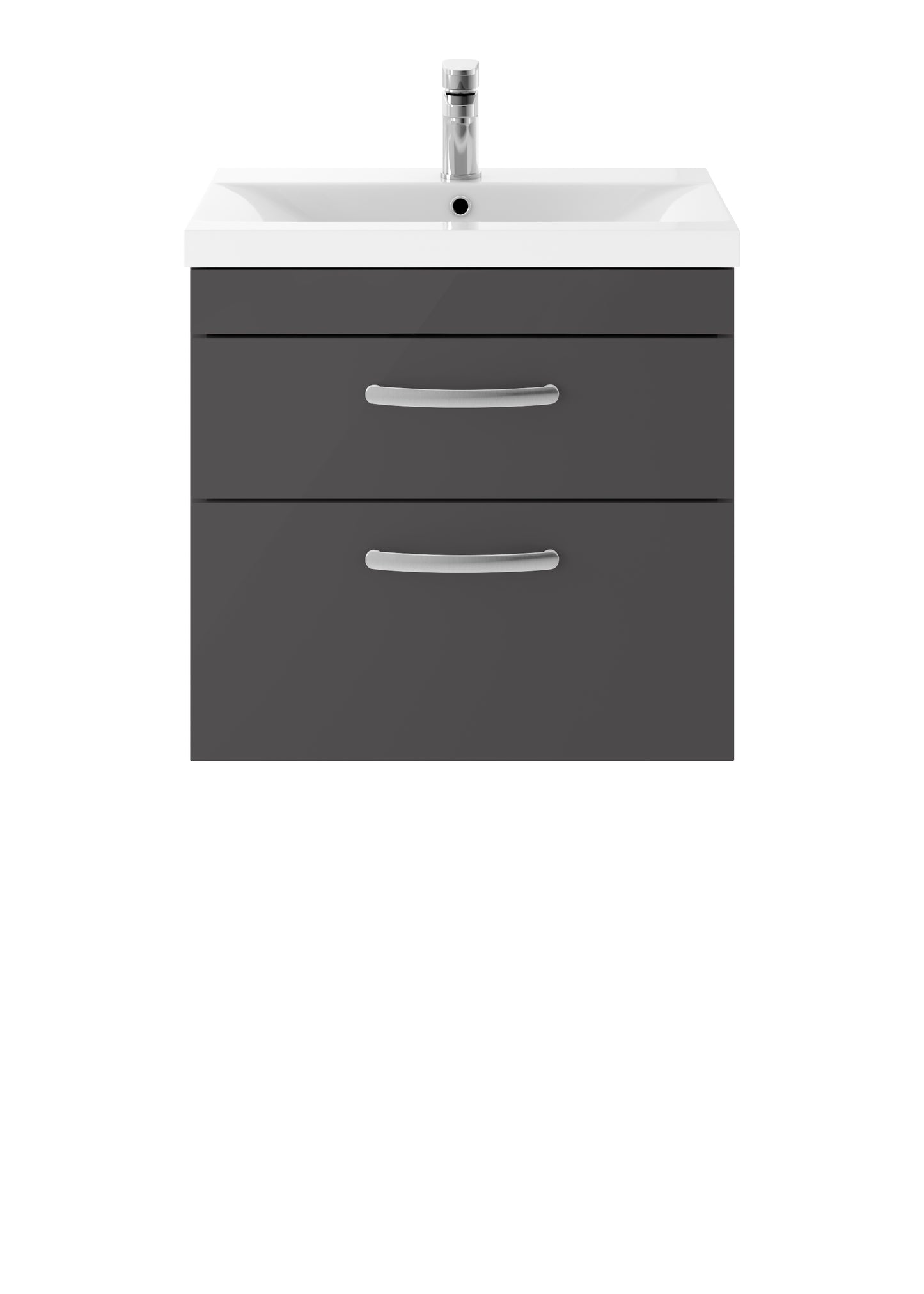 NUIE 600mm Wall Hung Cabinet With Basin 1