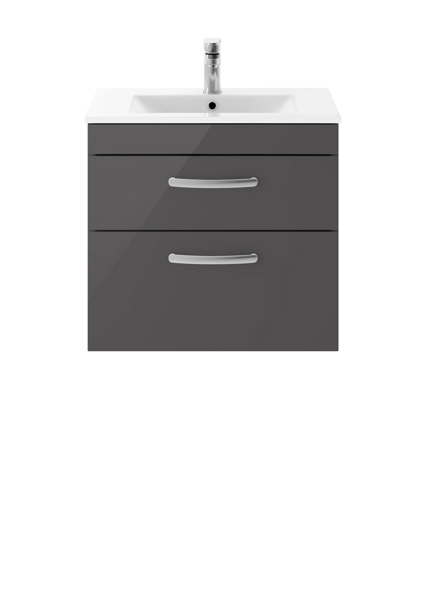 NUIE 600mm Wall Hung Cabinet With Basin 2