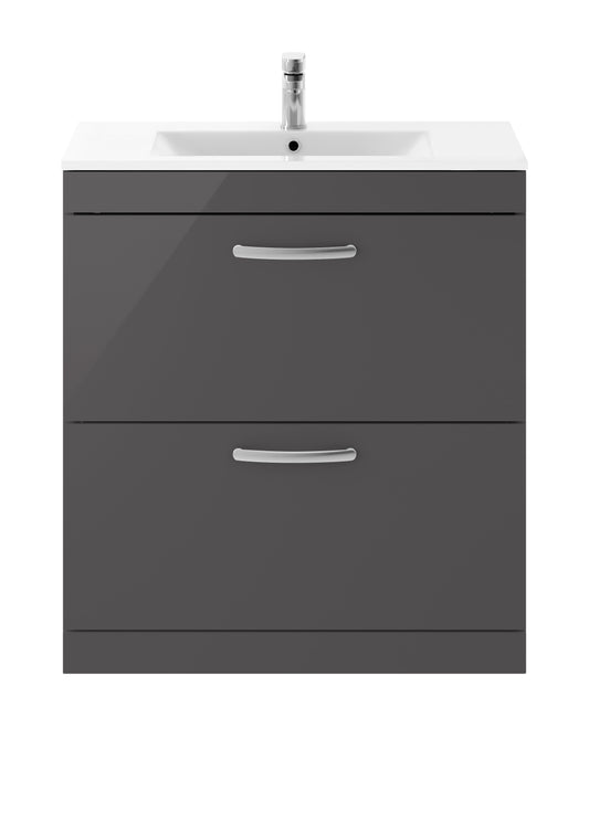 NUIE 800mm Floor Standing Cabinet With Basin 2