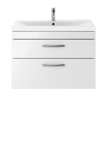 NUIE 800mm Wall Hung Vanity With Basin 1