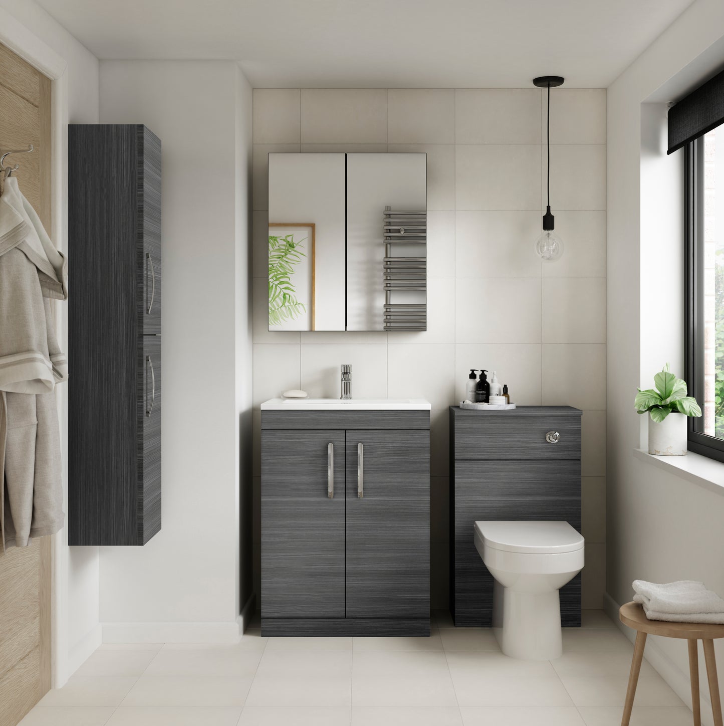 NUIE 600mm Floor Standing Vanity With Basin 3