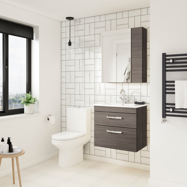 NUIE 800mm Wall Hung Vanity With Basin 1