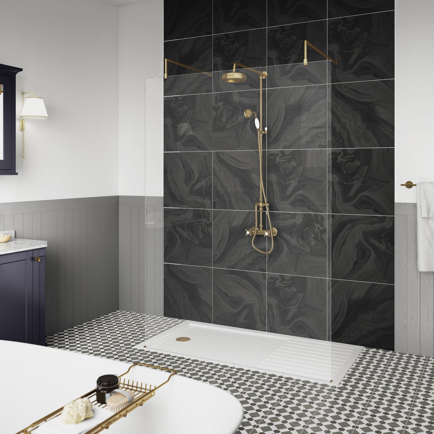 Hudson Reed Traditional Thermostatic Shower Valve & Kit